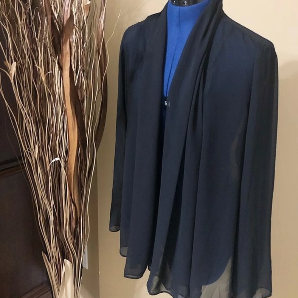 Black sheer pullover/jacket
